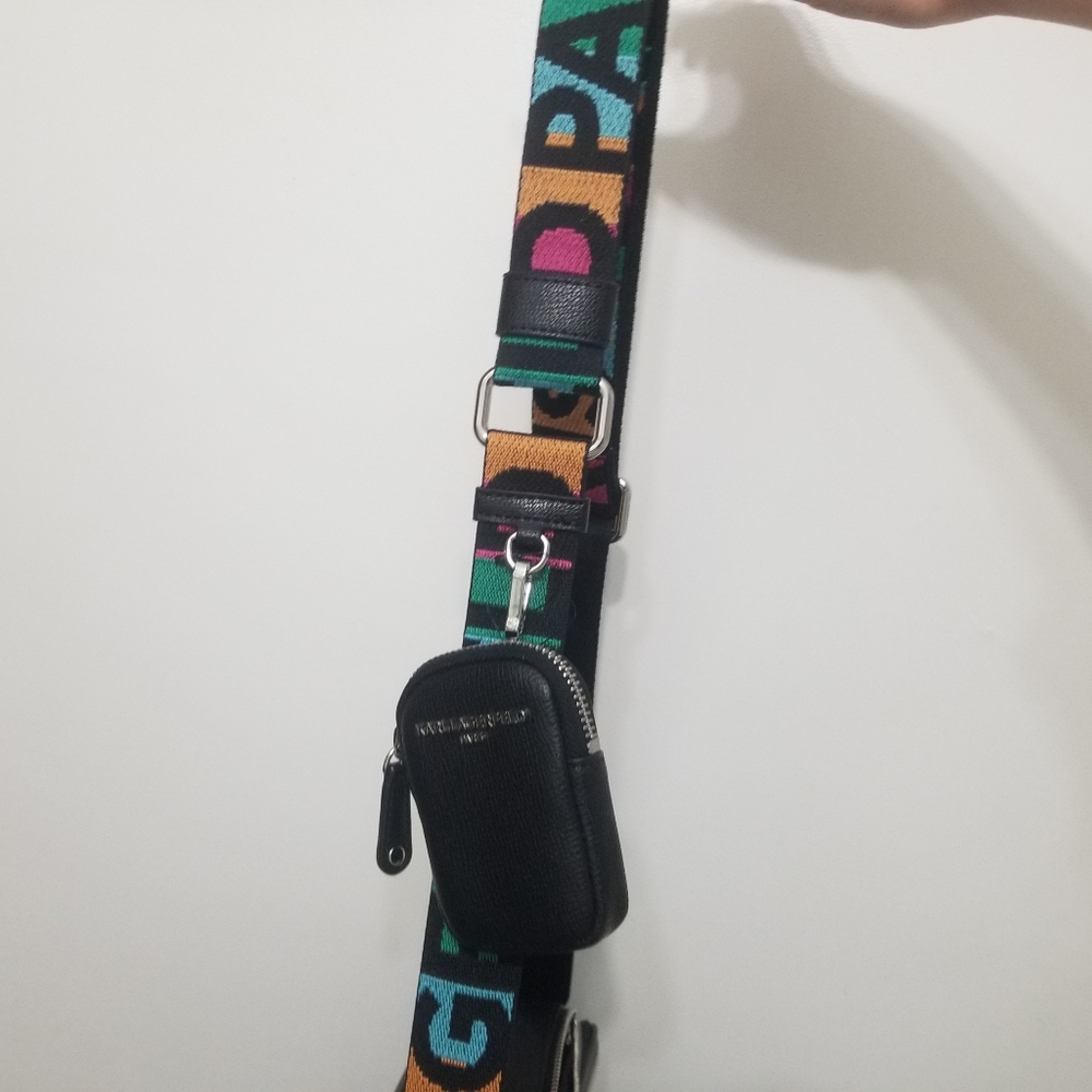 😍 EUC Karl Lagerfeld Paris colorful bag and strap- w mini bag! - Picture 5 of 13